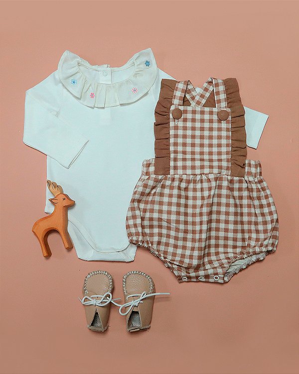 Romper raio de sol Xadrez marrom