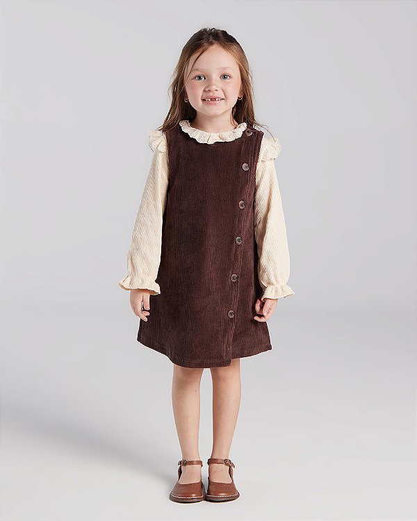 Vestido harmonia Marrom