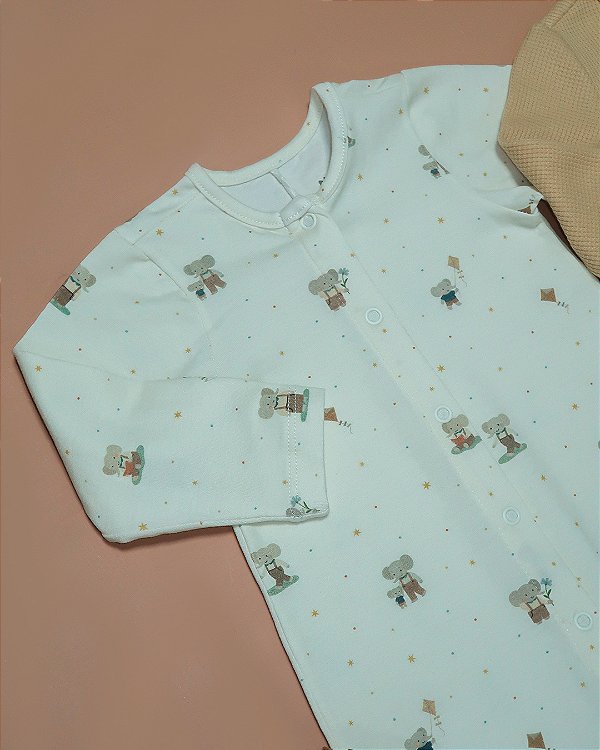 Macacão new basic estampado Elefante