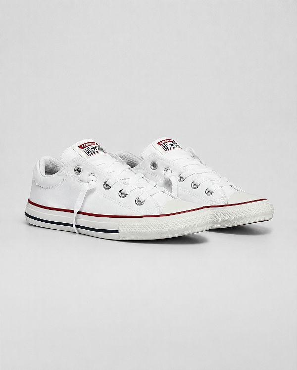 Tênis all star chuck taylor juvenil Branco e vermelho