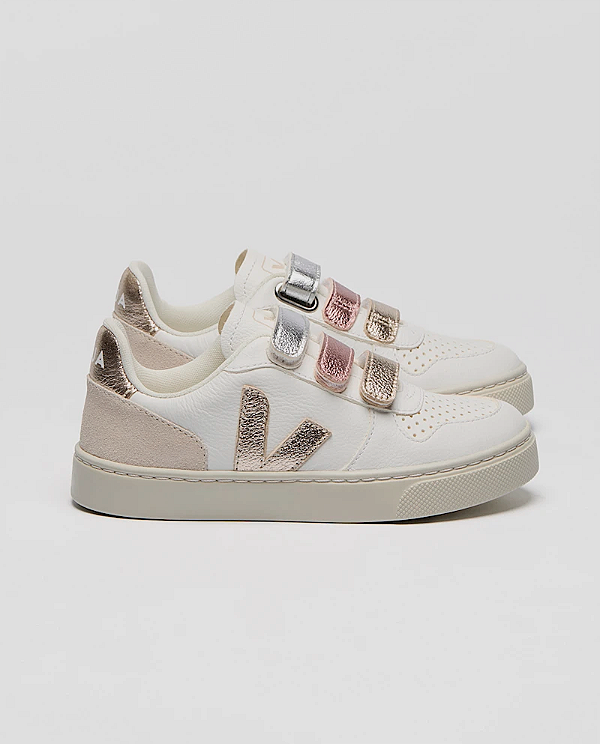 Tênis Veja Small v-10 Multico extra white