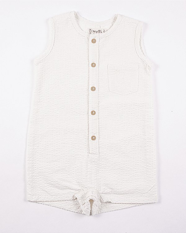 Romper lavanda Branco