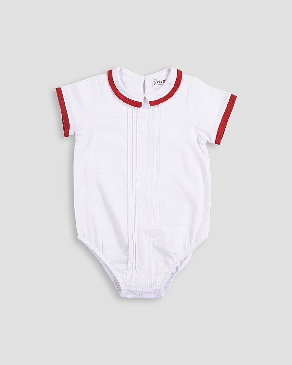 Body histórias Vermelho + branco