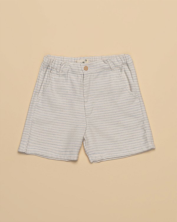 Bermuda classic Listrado natural