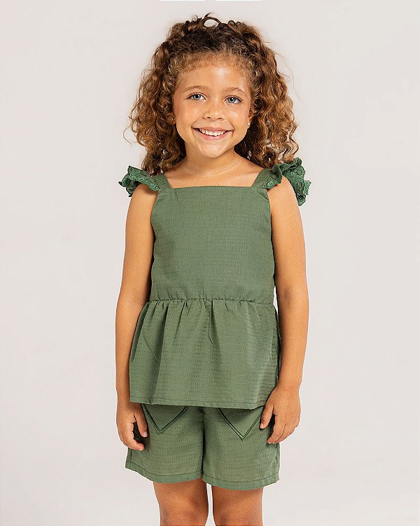 Blusa luz do sol Verde musgo