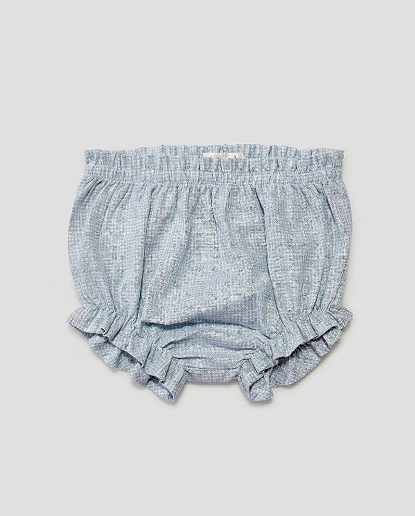 Tapa fralda vintage Vichy azul