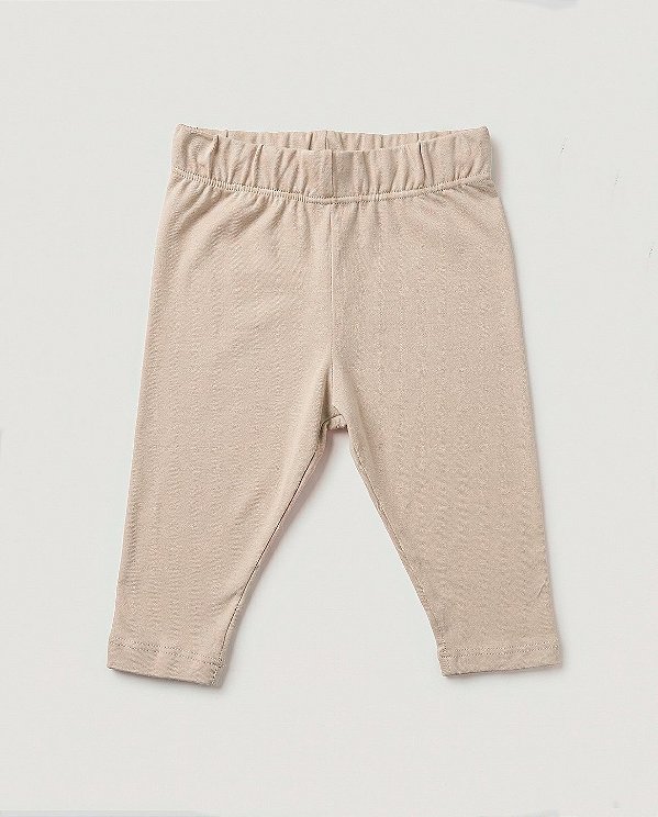 Calça básica Amendoa