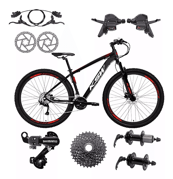 Bicicleta Aro 29 Ksw 24v Freio Hidráulico Cambio Shimano K7