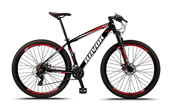 Bicicleta Aro 29 Ravok Alumínio 21 Velocidades Freios a Disco com Suspensão