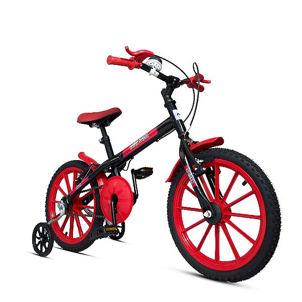 Bicicleta Infantil Aro 16 Ravok Meninos e Meninas com Rodinhas 3 a 7 Anos