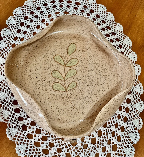 Travessa em cerâmica artesanal - Ondas