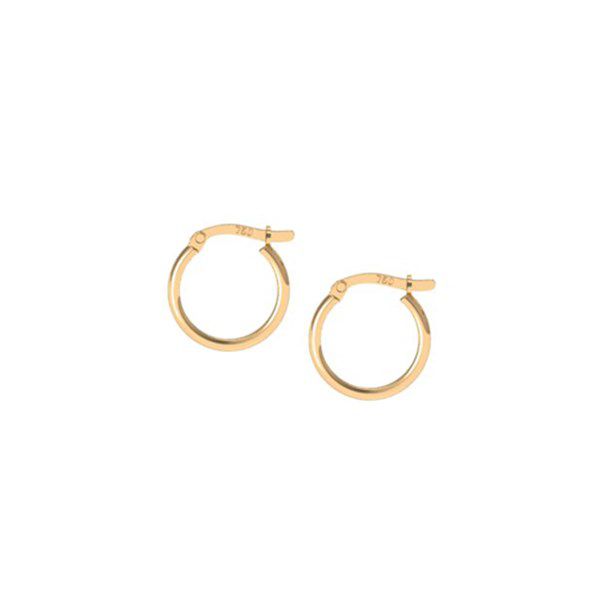 Brinco Argola Italiana Ouro 18k