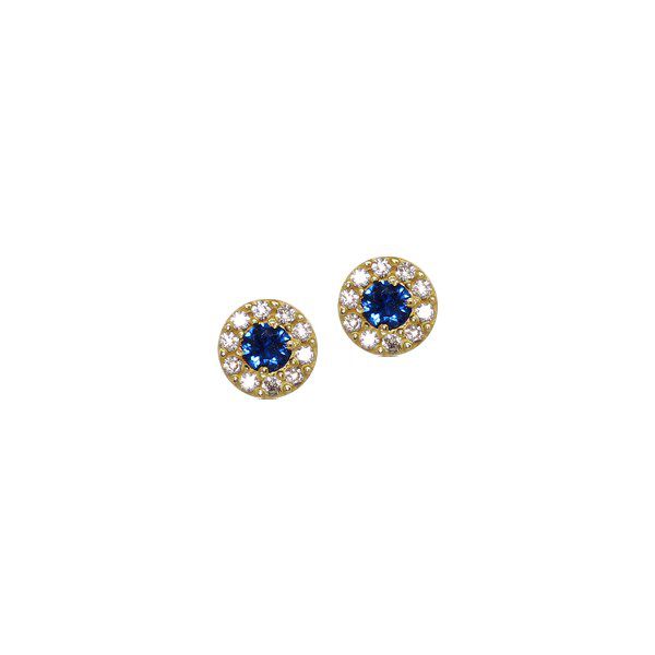 Brinco Chuveiro Ouro 18k Zircônias