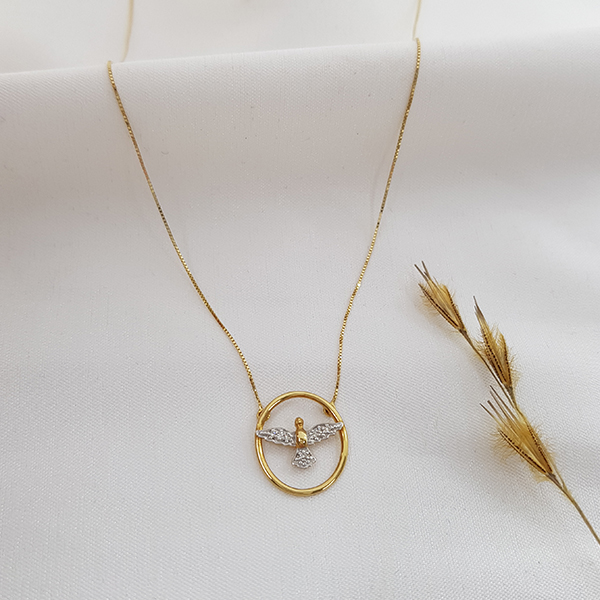 Gargantilha Espírito Santo Ouro 18k Diamantes