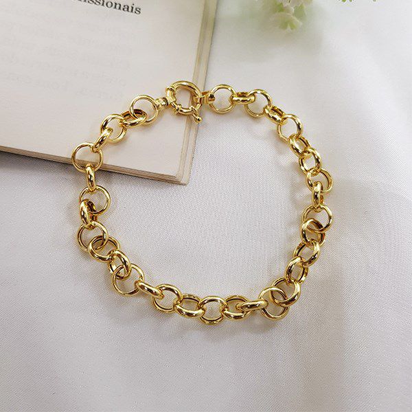 Pulseira Elo Português  Ouro 18k