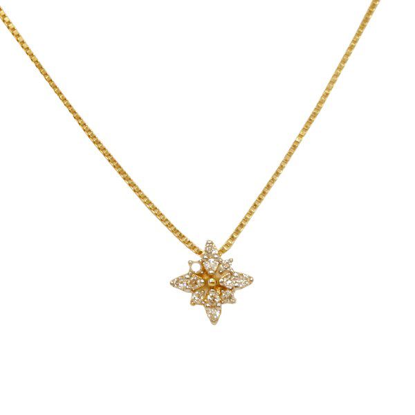 Gargantilha Ouro 18k Diamantes