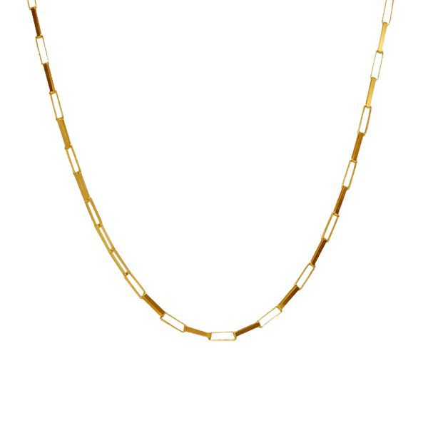 Cordão Masculino Cadeado Ouro 18k 60cm