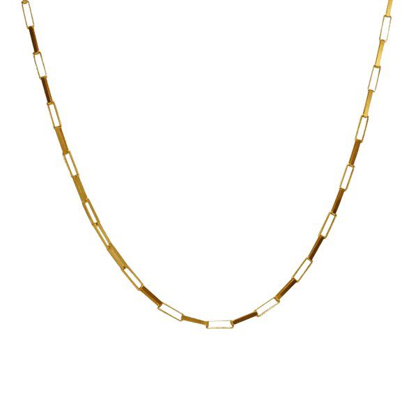 Cordão Masculino Cadeado Ouro 18k - 70cm