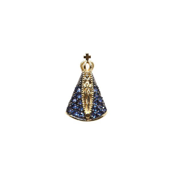 Pingente Nossa Senhora Ouro 18k Espinélio