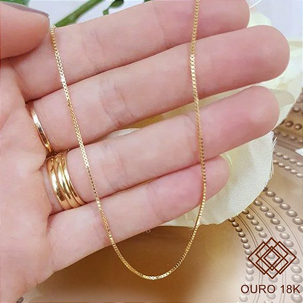 Cordão Veneziano Ouro 18k - 45cm