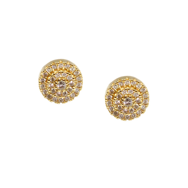Brinco Chuveiro Ouro 18k Diamantes