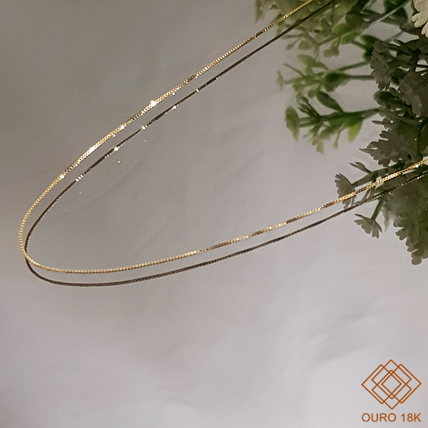 Cordão Veneziano Ouro 18k -40cm