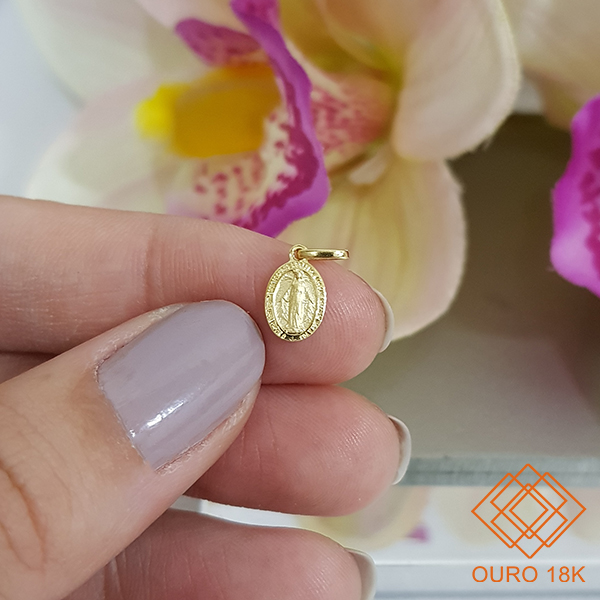 Pingente Nossa Senhora das Graças Ouro 18k
