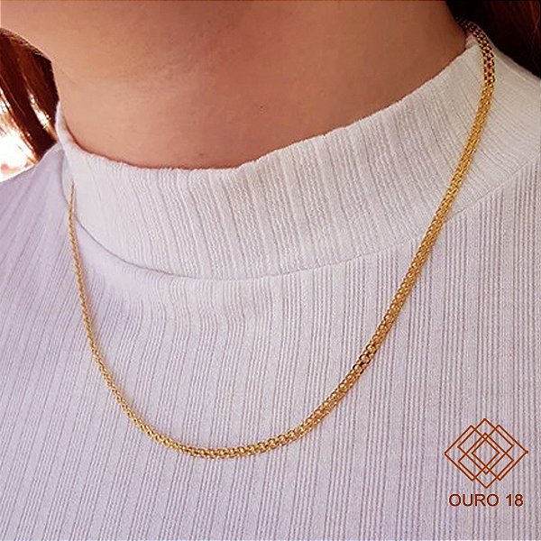 Cordão Bismark Ouro 18k - 45cm