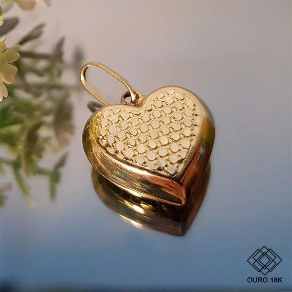 Pingente Coração Ouro 18k
