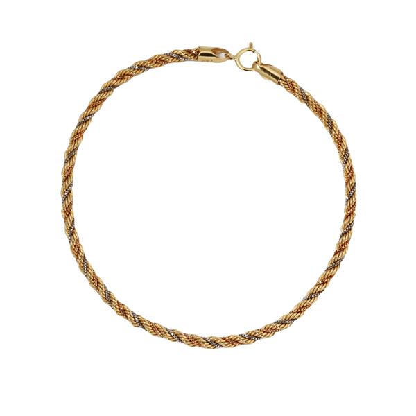 Pulseira Cabo de Aço 3 Cores Ouro 18k