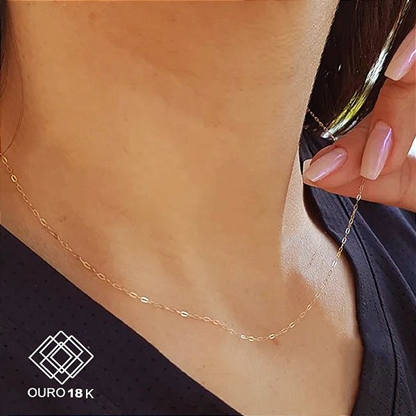 Cordão Feminino Ouro 18k - 40cm