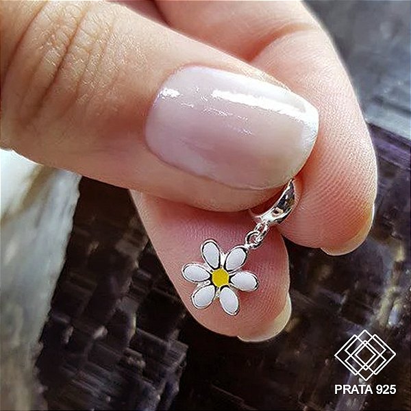 Pingente Berloque Margarida Prata 925