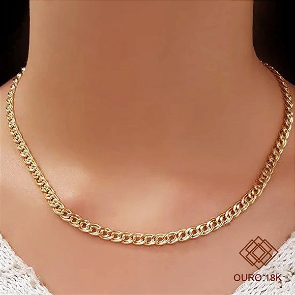 Gargantilha Romana 18k - 40cm