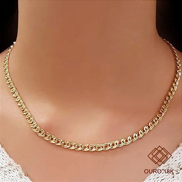 Gargantilha Romana 18k - 40cm