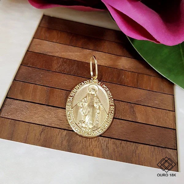 Pingente Nossa Senhora das Graças Ouro 18k