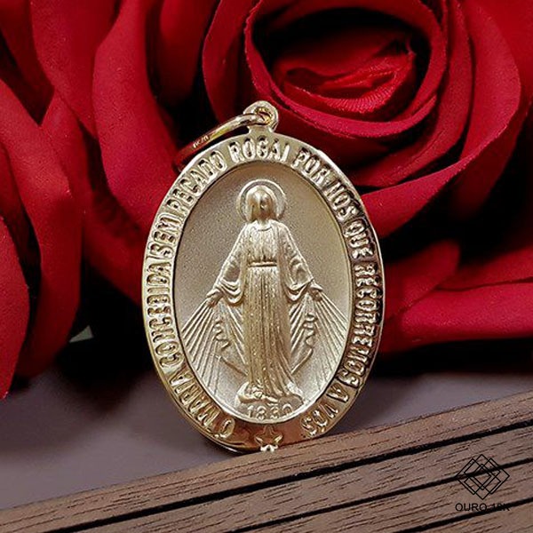 Pingente Nossa Senhora das Graças Ouro 18k