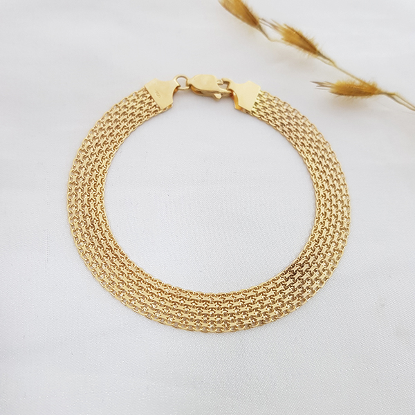 Pulseira Bismarck Ouro 18k