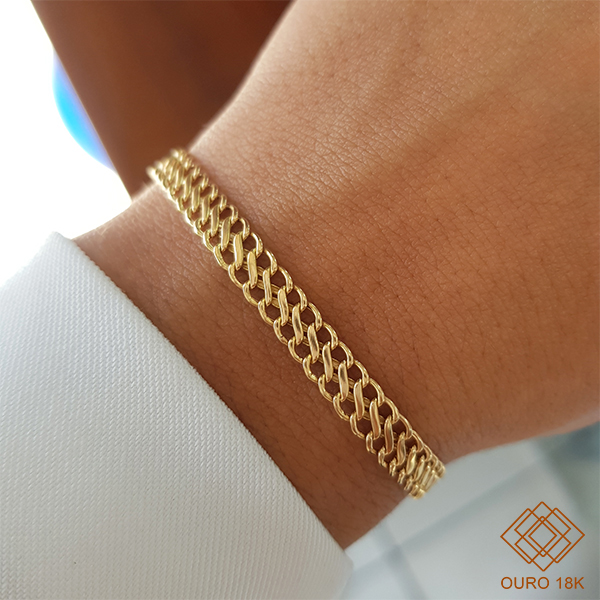 Pulseira Lacraia Ouro 18k