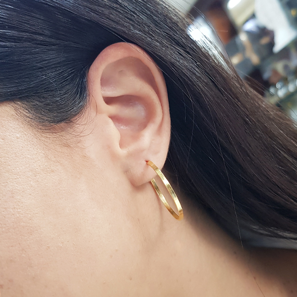 Brinco Argola Ouro 18k