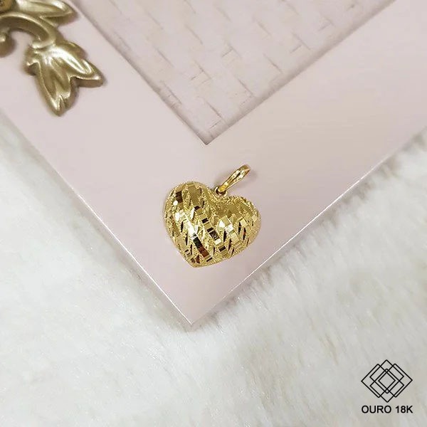 Pingente Coração Ouro 18k