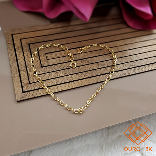 Pulseira Elo Espanhol  Ouro 18k