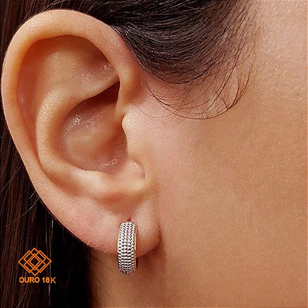 Brinco Argola Ouro 18k