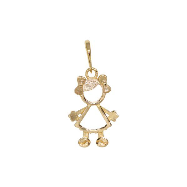 Pingente Menina Ouro 18k