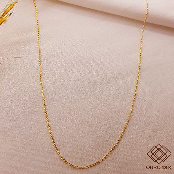 Cordão Groumet Ouro 18k - 50cm