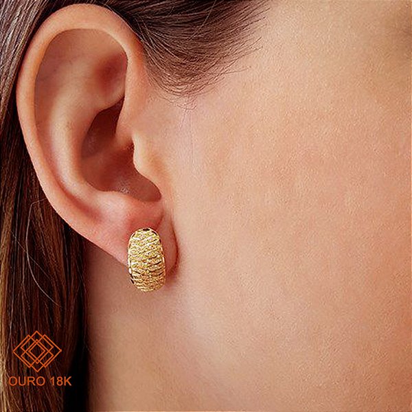 Brinco Argola Ouro 18k