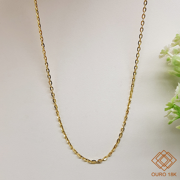 Cordão Bailarina Ouro 18k - 40cm