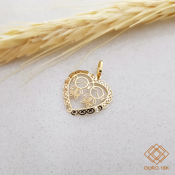 Pingente Filhas Ouro 18k