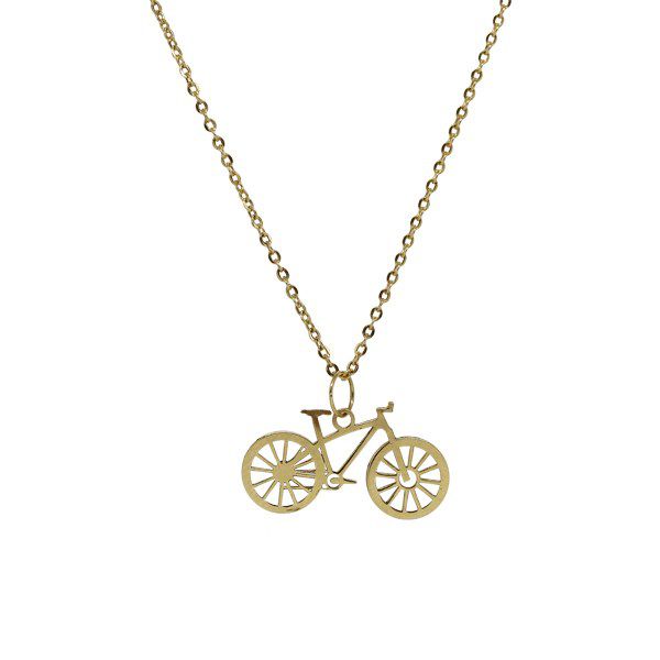 Kit Cordão Ouro 18k + Pingente Bicicleta Ouro 18k