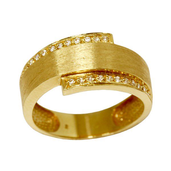Anel Ouro 18k e Moissanite