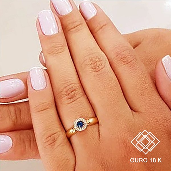 Anel Formatura Matemática Ouro 18k Zircônias - Sem emblema